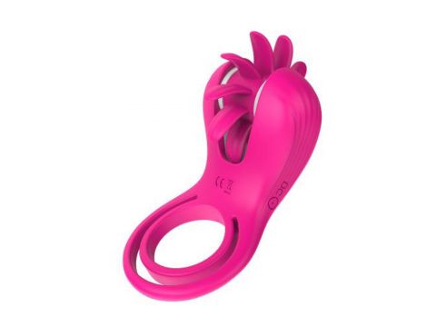 Podwójny pierścień wibrujący Mind Blower Elys różowy USB