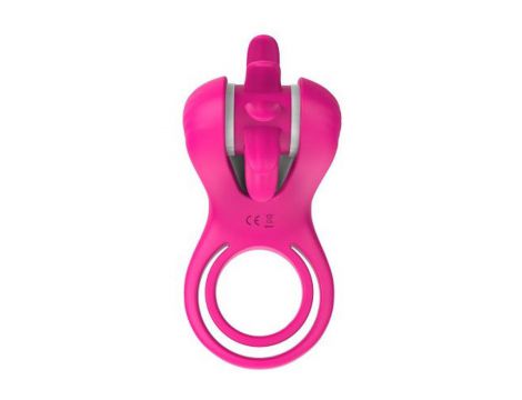 Podwójny pierścień wibrujący Mind Blower Elys różowy USB - 3