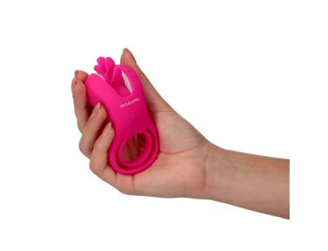 Podwójny pierścień wibrujący Mind Blower Elys różowy USB - 4
