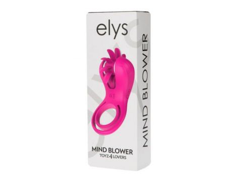 Podwójny pierścień wibrujący Mind Blower Elys różowy USB - 5