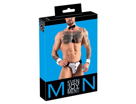 Majtki jock Svenjoyment męskie L z mankietami i muszką