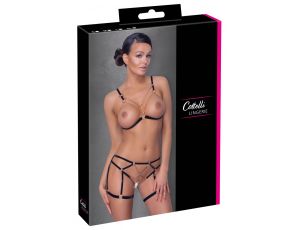 Komplet bielizny Cottelli Lingerie Glamour S z łańcuchami