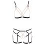 Komplet bielizny Cottelli Lingerie Glamour S z łańcuchami - 13