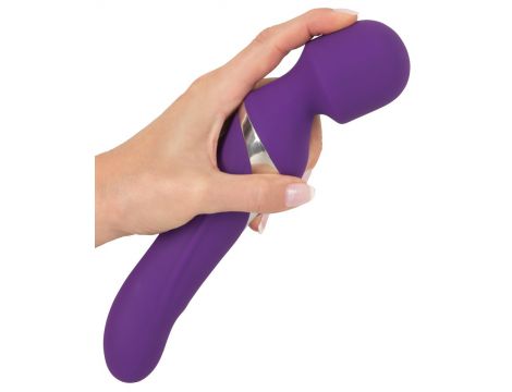 Wibrator wand z perłą Javida silikonowy USB 24 cm - 13