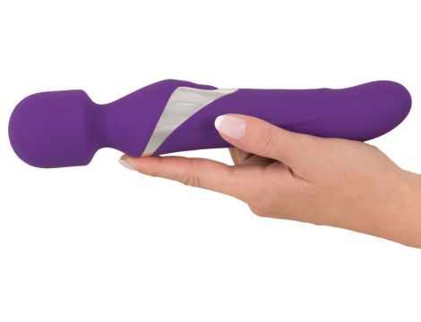 Wibrator wand z perłą Javida silikonowy USB 24 cm - 12