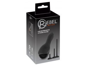 Masturbator Rebel do żołędzi z wibracją USB 14 cm