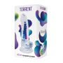 Dildo żelowe realistyczne Torrent Alive przezroczyste 20,6 cm - 3
