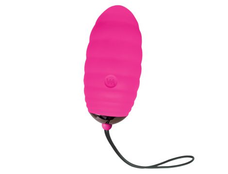 Jajko wibrujące Adrien Lastic silikonowe różowe z pilotem 7,5 cm