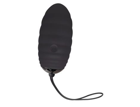 Jajko wibrujące silikonowe Adrien Lastic czarne z pilotem 7,5 cm