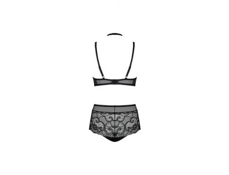 Komplet bielizny Obsessive Elizenes czarny L/XL z chokerem - 6