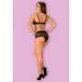 Komplet bielizny Obsessive Elizenes czarny L/XL z chokerem - 5