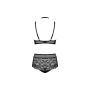 Komplet bielizny Obsessive Elizenes czarny L/XL z chokerem - 7