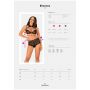 Komplet bielizny Obsessive Elizenes czarny L/XL z chokerem - 8