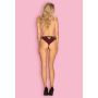 Figi otwarte Obsessive Sugestina bordowe L XL - 5