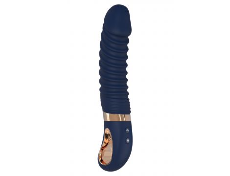 Wibrator punktu G Nereos granatowy silikonowy Dream Toys USB 23 cm - 2