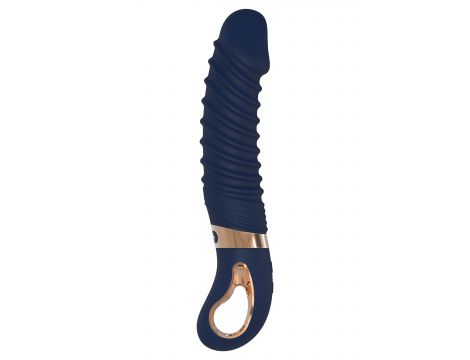 Wibrator punktu G Nereos granatowy silikonowy Dream Toys USB 23 cm - 6