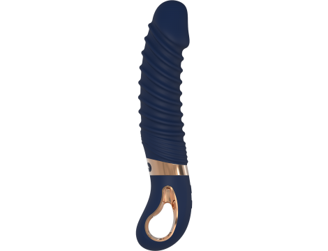 Wibrator punktu G Nereos granatowy silikonowy Dream Toys USB 23 cm - 8