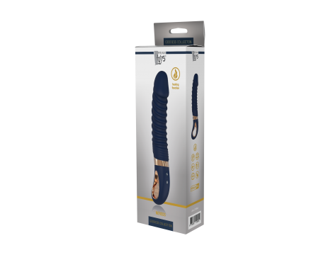 Wibrator punktu G Nereos granatowy silikonowy Dream Toys USB 23 cm - 13