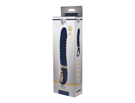 Wibrator punktu G Nereos granatowy silikonowy Dream Toys USB 23 cm
