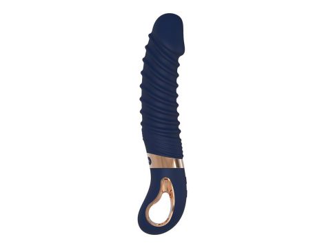 Wibrator punktu G Nereos granatowy silikonowy Dream Toys USB 23 cm - 5