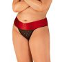 Stringi otwarte Obsessive Tienesy czarne 2XL/3XL - 3