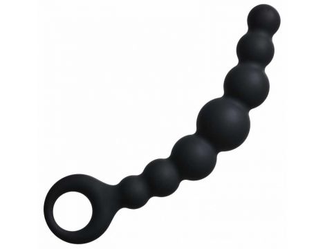 Łańcuszek analny silikonowy Lola Toys czarny 18 cm - 2