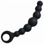 Łańcuszek analny silikonowy Lola Toys czarny 18 cm - 3