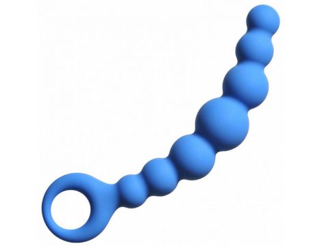 Elastyczny łańcuch analny Lola Toys niebieski 18 cm - 2