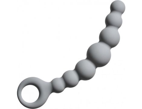 Elastyczny łańcuszek analny Lola Toys szary 18 cm