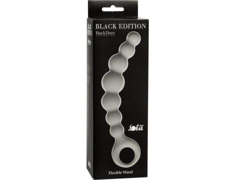 Elastyczny łańcuszek analny Lola Toys szary 18 cm - 2