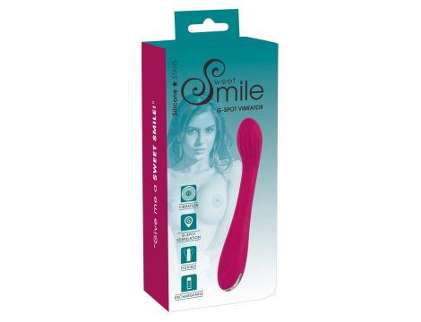 Wibrator punktu G Sweet Smile silikonowy USB 20 cm
