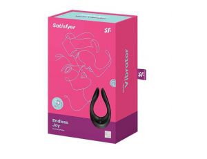 Wibrator dla par Satisfyer Endless Joy czarny silikonowy USB 13 cm