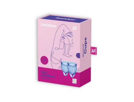 Kubeczek menstruacyjny silikonowy Satisfyer ciemnieniebieski
