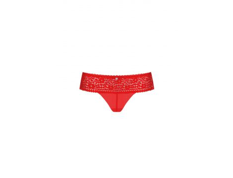 Figi Obsessive Blossmina czerwone z koronką 6XL 7XL - 10