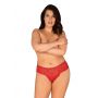 Figi Obsessive Blossmina czerwone z koronką 6XL 7XL - 2