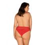 Figi Obsessive Blossmina czerwone z koronką 6XL 7XL - 5