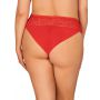 Figi Obsessive Blossmina czerwone z koronką 6XL 7XL - 6