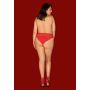 Figi Obsessive Blossmina czerwone z koronką 6XL 7XL - 8