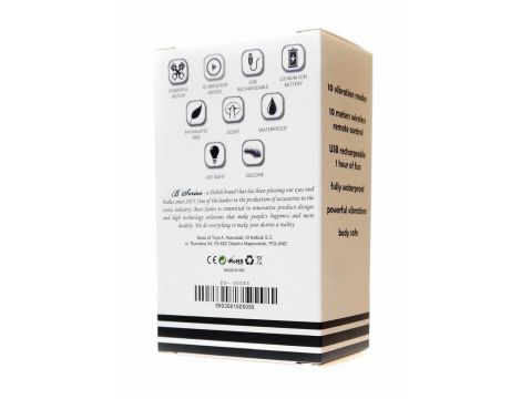 Korek analny wibrujący stalowy zdalny B Series Magic srebrny USB 8.4cm - 8