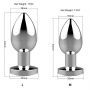 Korek analny wibrujący stalowy zdalny B Series Magic srebrny USB 8.4cm - 6