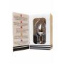 Korek analny wibrujący stalowy zdalny B Series Magic srebrny USB 8.4cm - 8