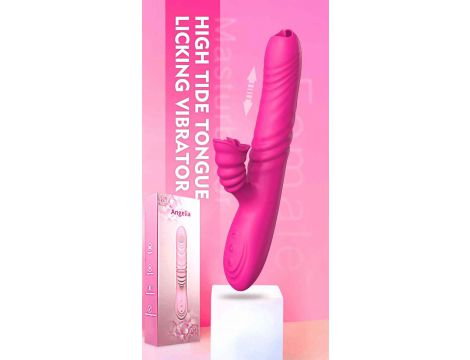 Wibrator Lyla silikonowy różowy z ruchem posuwistym USB - 5