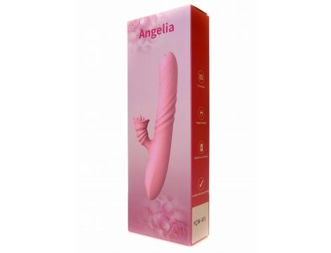 Wibrator Lyla silikonowy różowy z ruchem posuwistym USB - 14