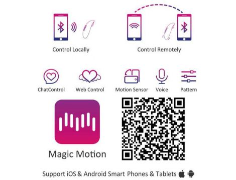 Wibrator Magic Motion Candy różowy z aplikacją Bluetooth - 7