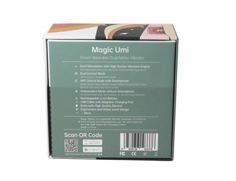 Wibrator noszony Magic Motion Umi z aplikacją podwójny silnik USB - 8