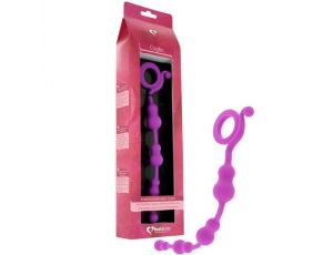 Koraliki analne silikonowe FeelzToys Cogilia fioletowe 24,5 cm