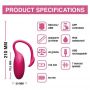 Wibrator punkt G Flamingo Magic Motion sterowany aplikacją silikonowy 7cm - 10
