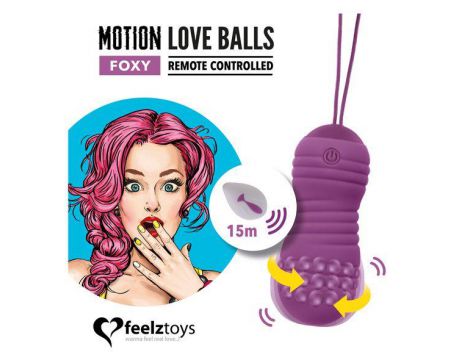 Kulki wibrujące FeelzToys Foxy z pilotem USB - 2