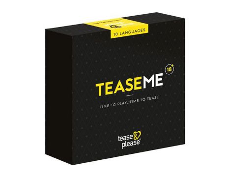 Gra erotyczna TeaseMe z maską bondage i opaskami sutkowymi Tease & Please