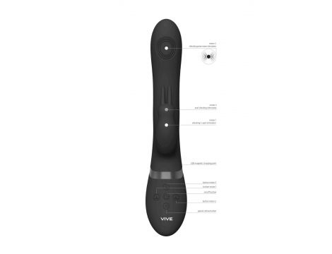 Wibrator punktu G Rini Vive czarny USB - 4